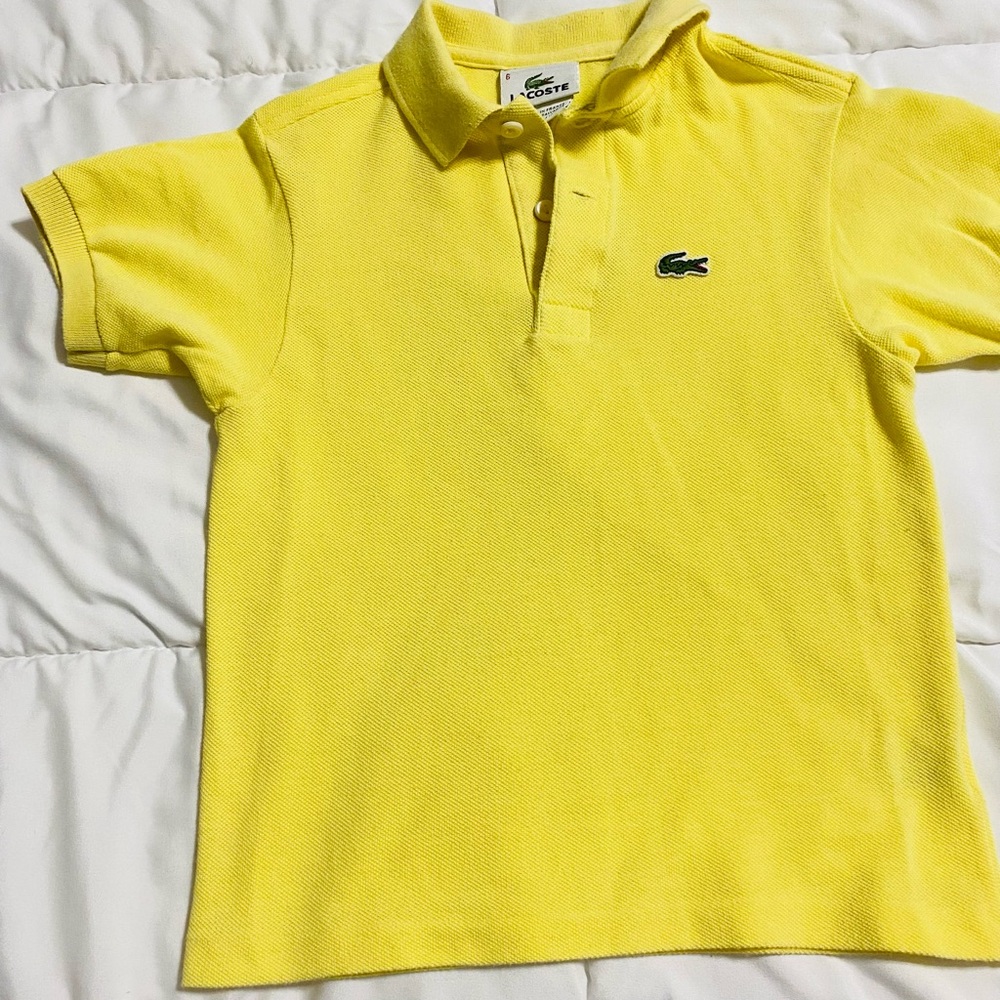Boys size 6 Lacoste Polo